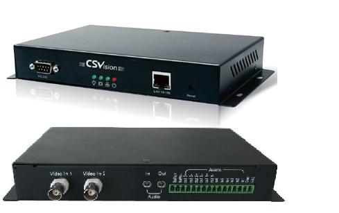 2-channel MPEG-4 D1 Network Video Encoder with RS232