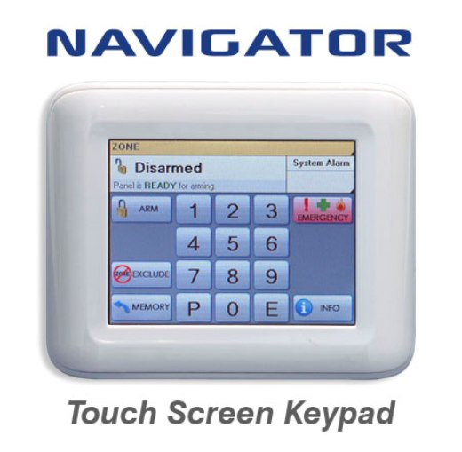 Ness NAVIGATOR TOUCH SCREEN KEYPAD for Security Alarm