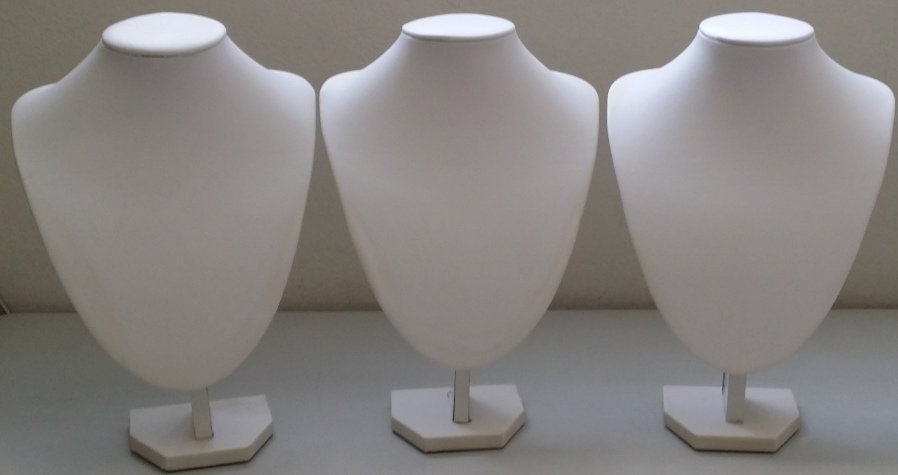 lots of 3 x Necklace bust display stand XXL 29 x 21CM