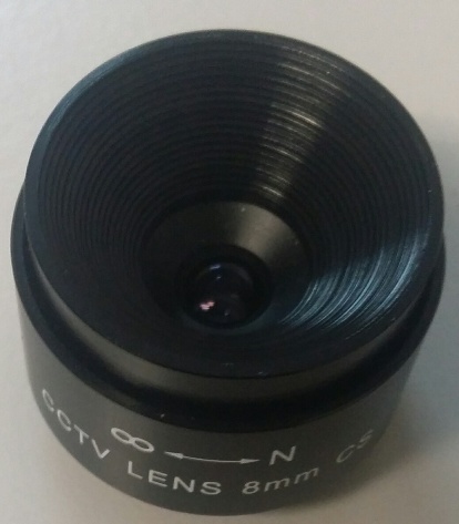 8mm Fixed focal, Manual Iris CS CCTV Camera Lens