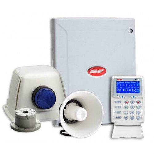 NESS D8XD DELUXE SECURITY ALARM PANEL & NOISE KIT (LCD KEYPAD)
