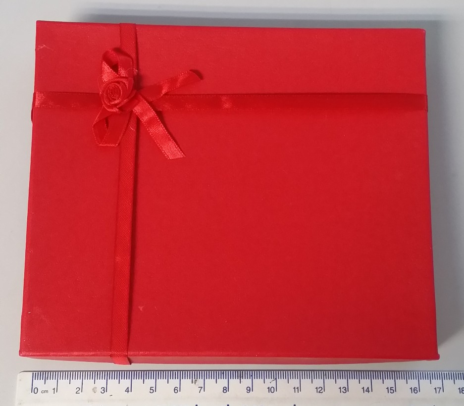 Lots of 6 Xmas Birthday Gift Cardboard Jewelry Ring Necklace Box