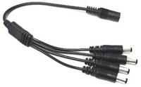 1 In 4 CCTV 4-way Power Supply Splitter Cable For Secuirty Syste